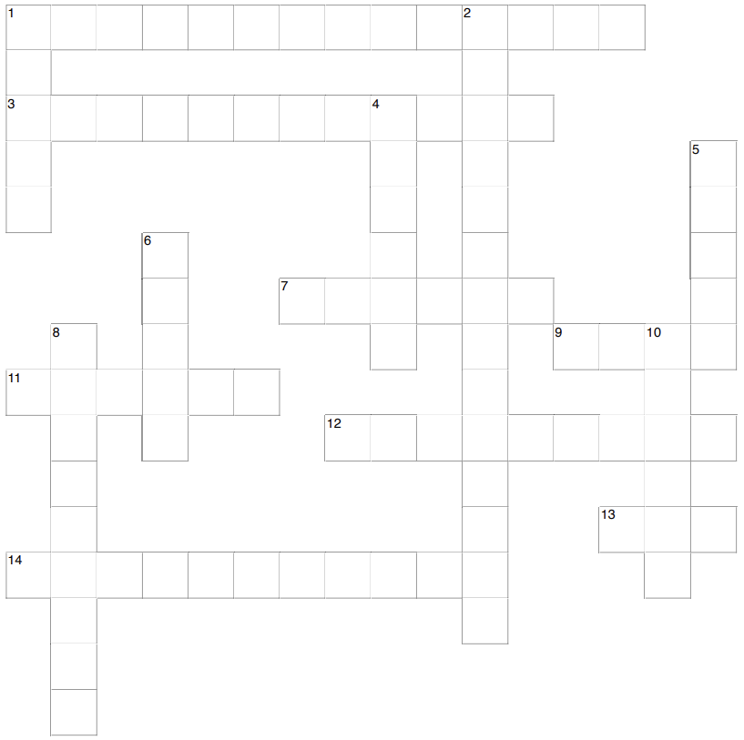 Crossword: Perfect Pairs