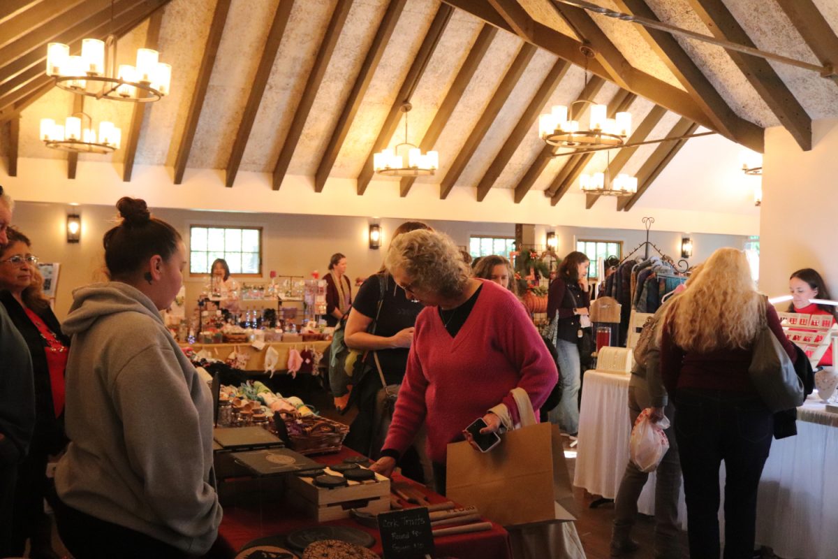 The Holiday Craft Faire presents a cozy atmosphere in the Twin Pines Lodge. There were estimated to be around 75 vendors at the event. "The fair is a great way to bring the community together. We have people of all ages and backgrounds, and it gets everyone in the holiday spirit," said Corrie Fuhrman, Parks and Recreation Director.