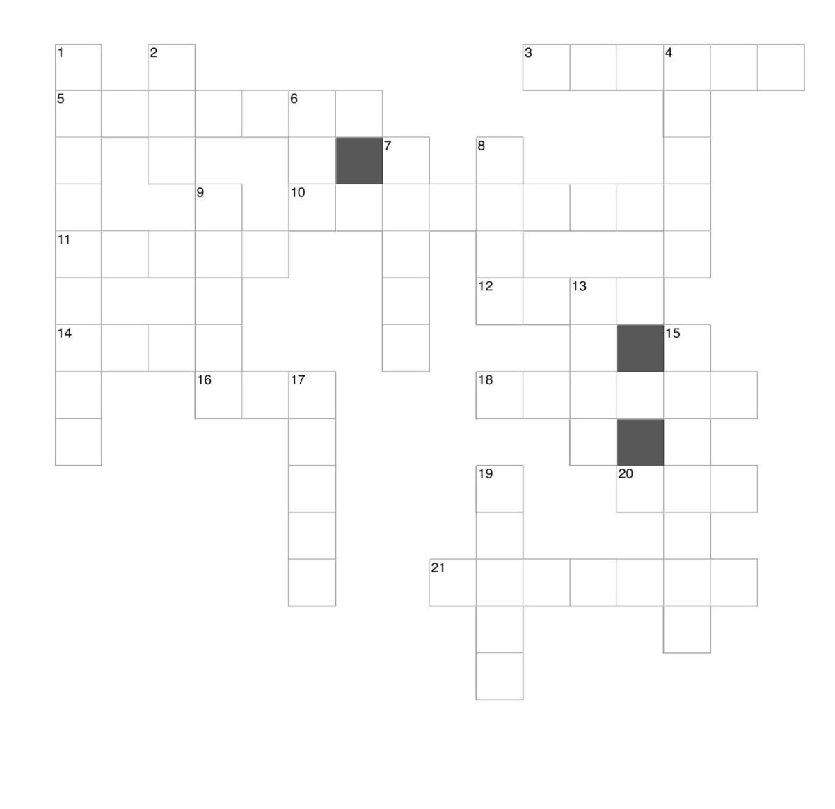 Crossword: Palindromes