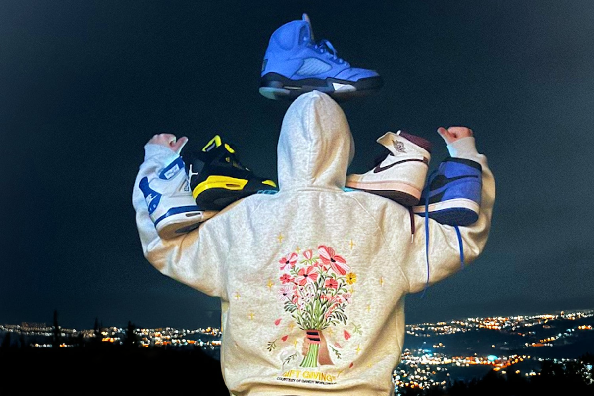 Carlmont Student flexes their unmatched shoe collection and trendy new hoodie they found browsing through Instagram. "People are influenced by those they admire or those they think others admire in an effort to be more like their idols or to dress 'normally' and fit in. They are also motivated by a desire to express their thoughts, opinions, and perspectives externally through their fashion," said Rachel Petterson.