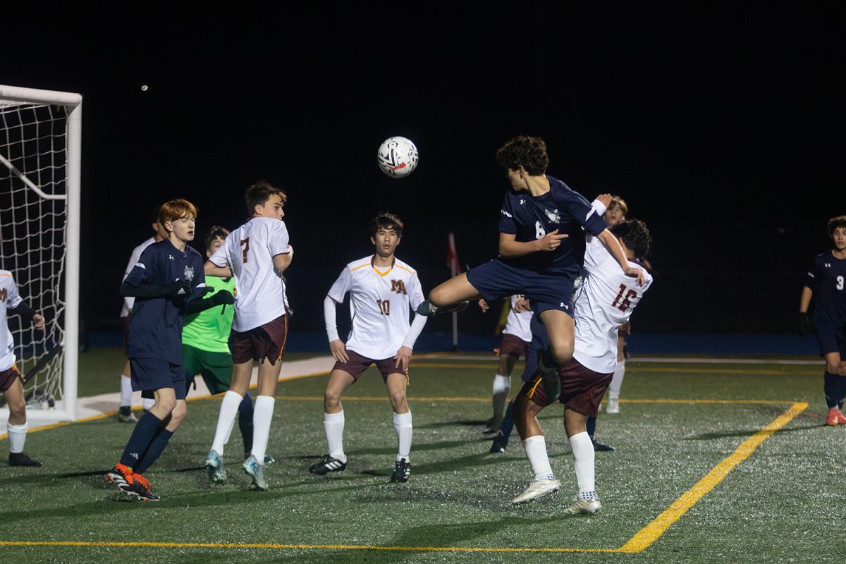 Fullback Nathan Dilman jumps to volley the ball and get a shot on goal. The ball came in at an awkward angle, but he did well to adjust his body. This was Dilman's first shot attempt of the match, and although he didn't score, it was a good indication of how the tempo was shifting. 