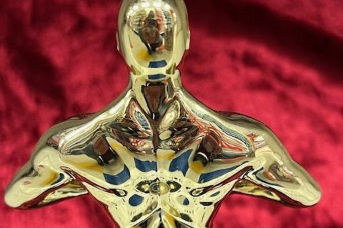 The Oscars statuette is a figure of a knight holding a crusader's sword on top of a reel of film. The Oscars are held every year and marked by their iconic statuette. Over the years, over 3,000 of these statuettes have been given to award winners, according to the Academy of Motion Picture Arts and Sciences.