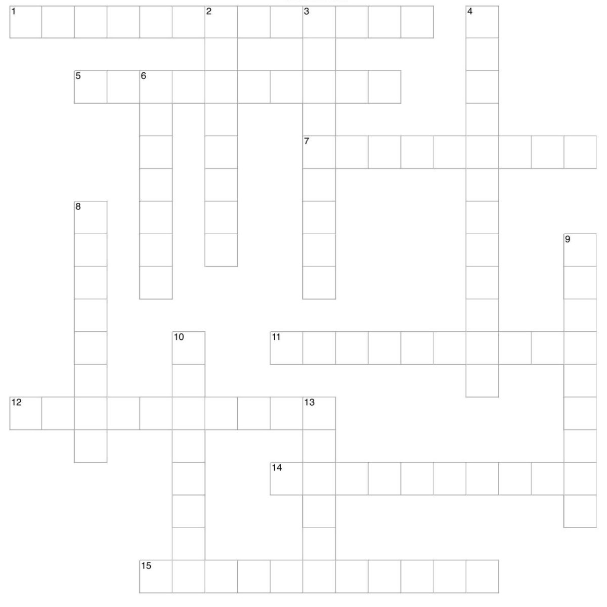 Crossword: Thrills and Rides