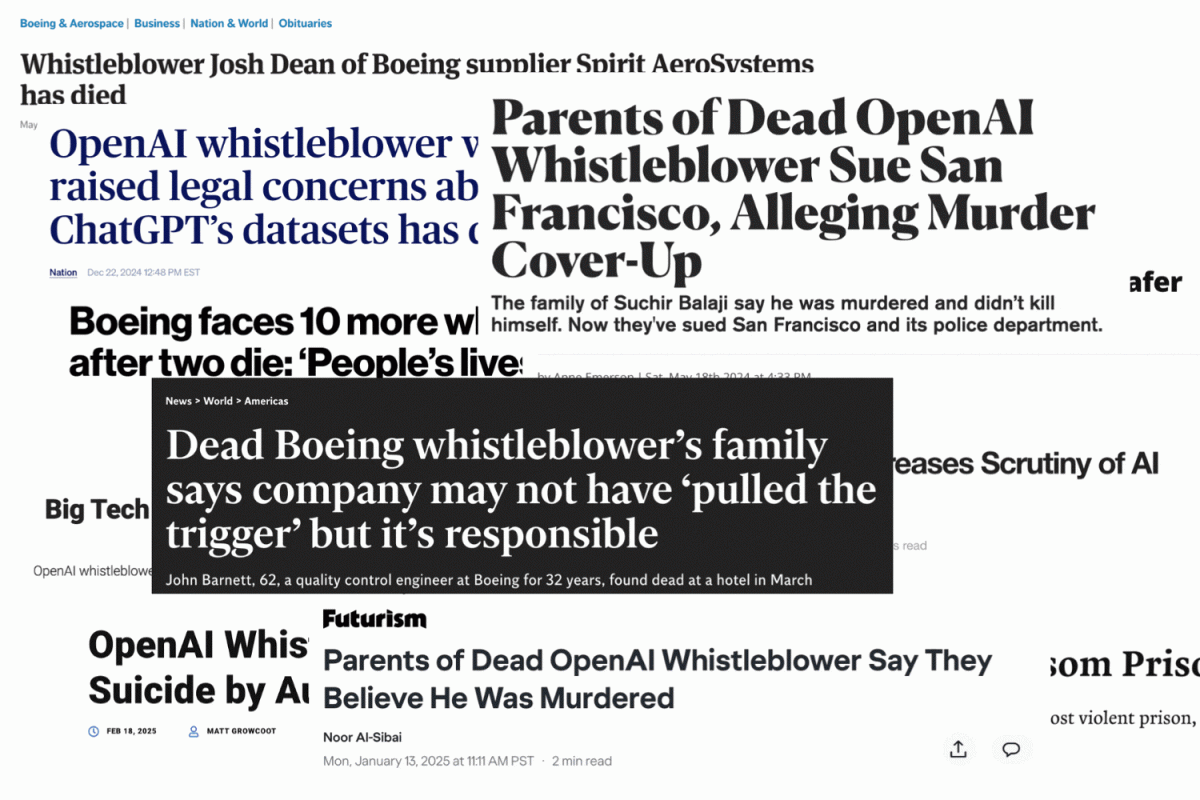 Opinion: Whistleblowers don't just die