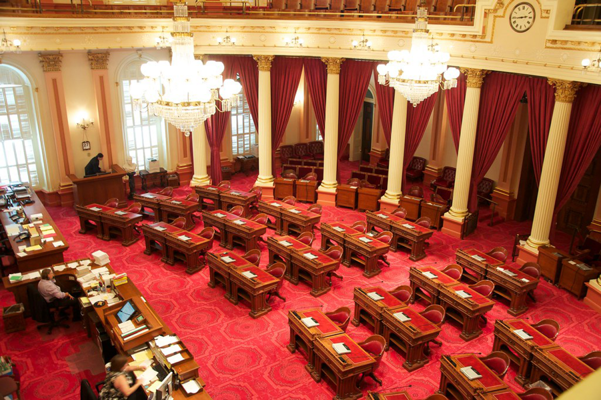 For the California State Senate, members vote on pieces of legislation like SB 848.