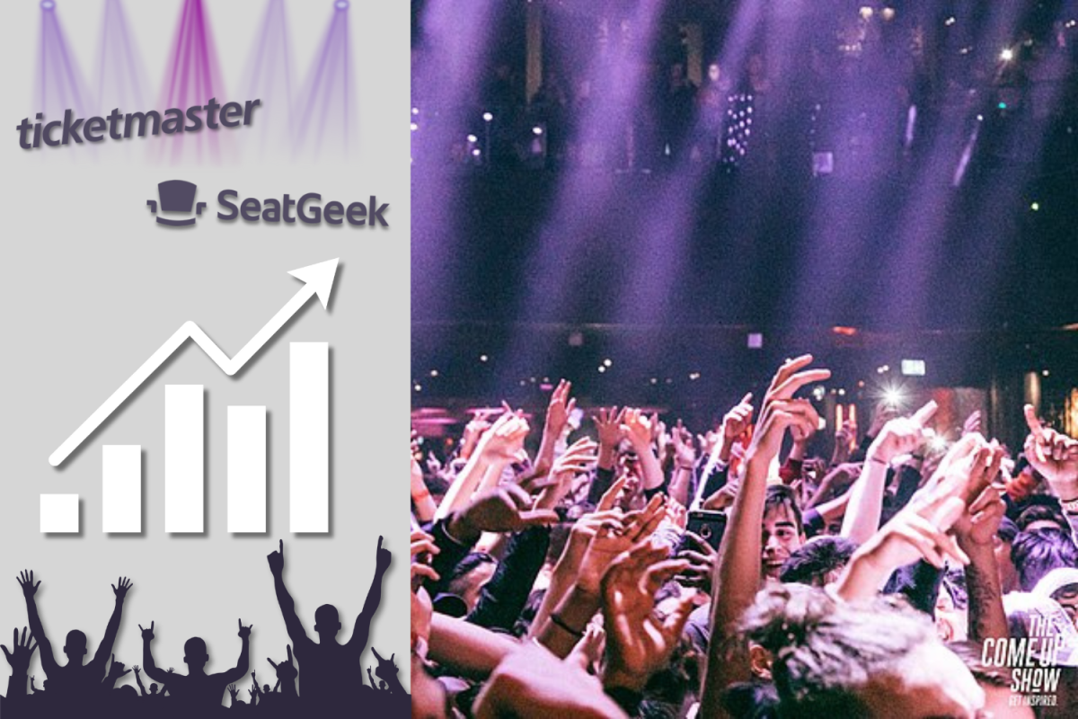 Fans at the A Boogie Wit da Hoodie concert in 2017 put their hands up during a song. Since then, ticket prices have increased due to various factors that have limited fans from seeing their favorite artists. Despite this, concert quality has drastically improved, contributing to demand and high prices. "The concerts I have gone to have been worth it based on their price, and they were a once-in-a-lifetime opportunity to see my favorite artists perform live," said Carlmont sophomore Alexis Gee. 