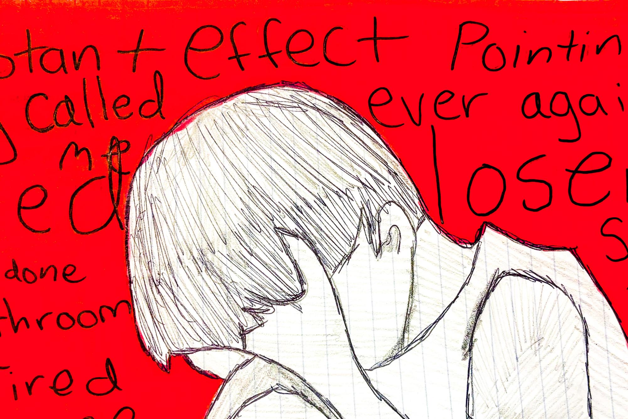 The impact that small words can have on someone who faces bullying as seen by this young boy feeling the wrath of cruelty.