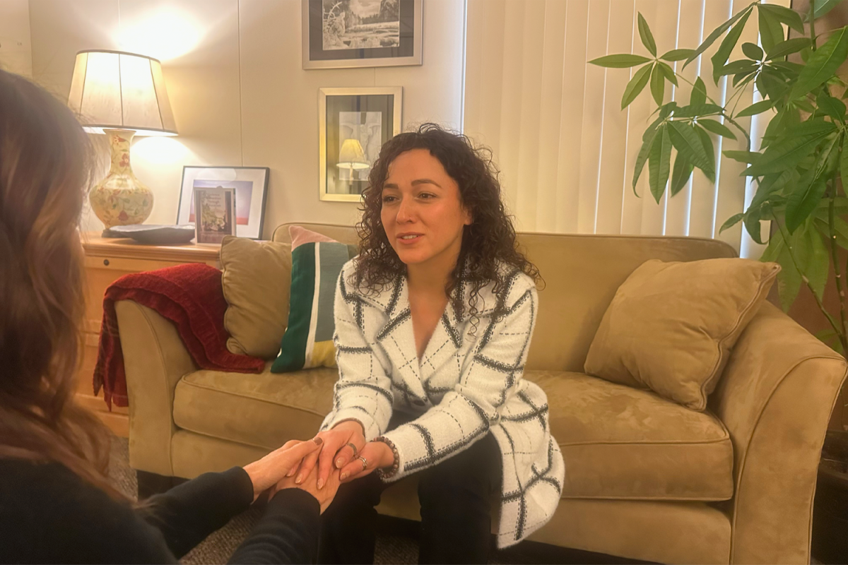 Rape Trauma Services Victim advocate, Dennise Garcia, provides support to a survivor of rape and sexual abuse. "RTS is a safe place for survivors to work through their trauma. I'm honored to be part of an agency whose mission is to support survivor healing and end cycles of violence," Garcia said.