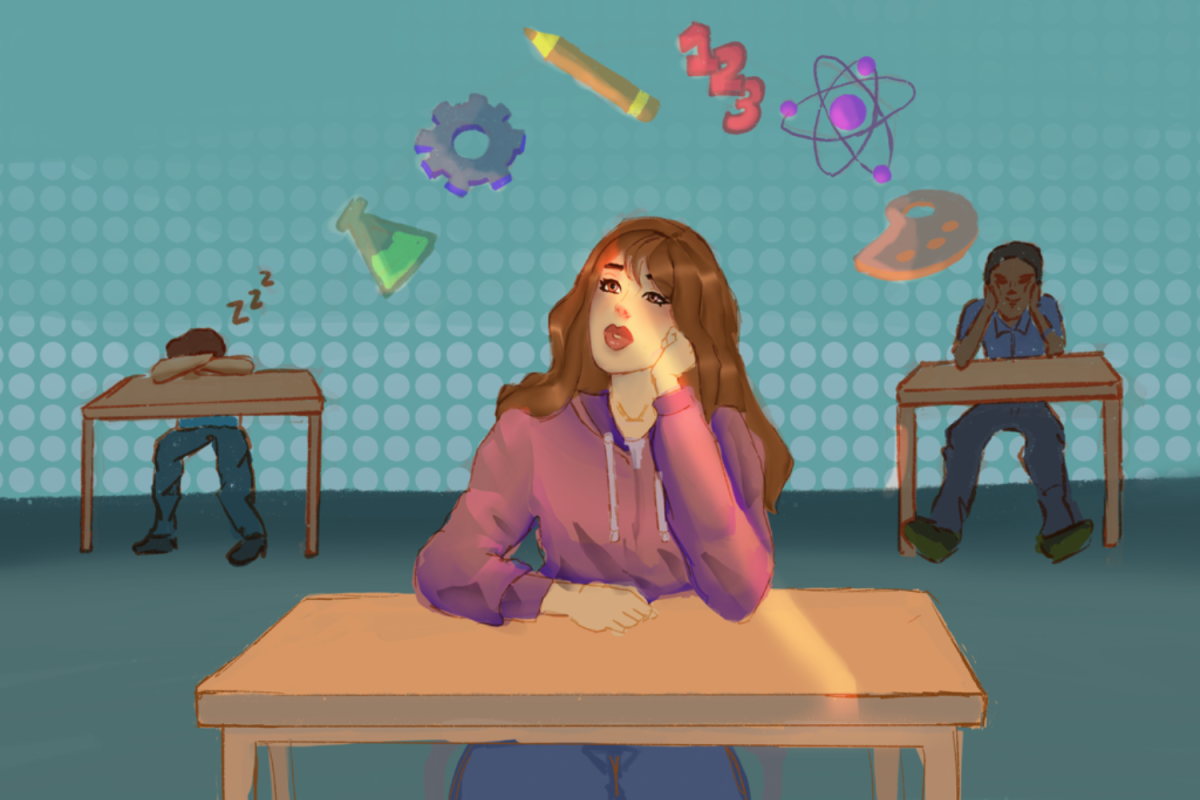 A student envisions future opportunities as rigid graduation requirements limit choice in the classroom. According to the California Department of Education, districts are allowed to set graduation requirements that exceed the state minimum.