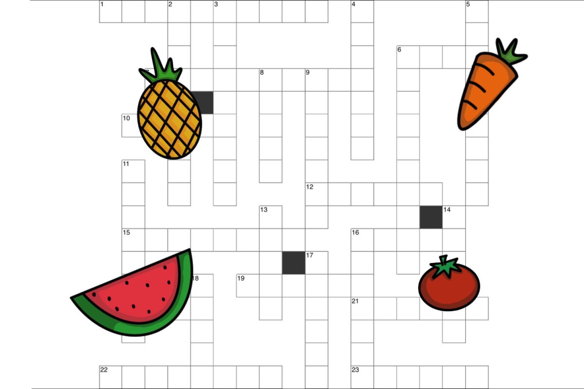 Crossword: Fruits and Vegetables