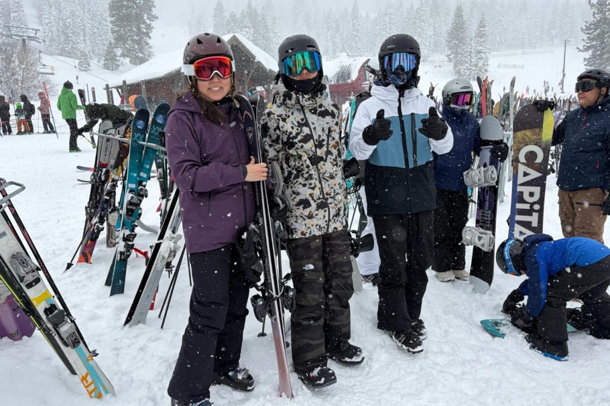 Kellen Kato, a sophomore at Carlmont, celebrates his ski week break from school with his family. "Everyone needs time for themselves. Everyone needs a break," Kato said. 