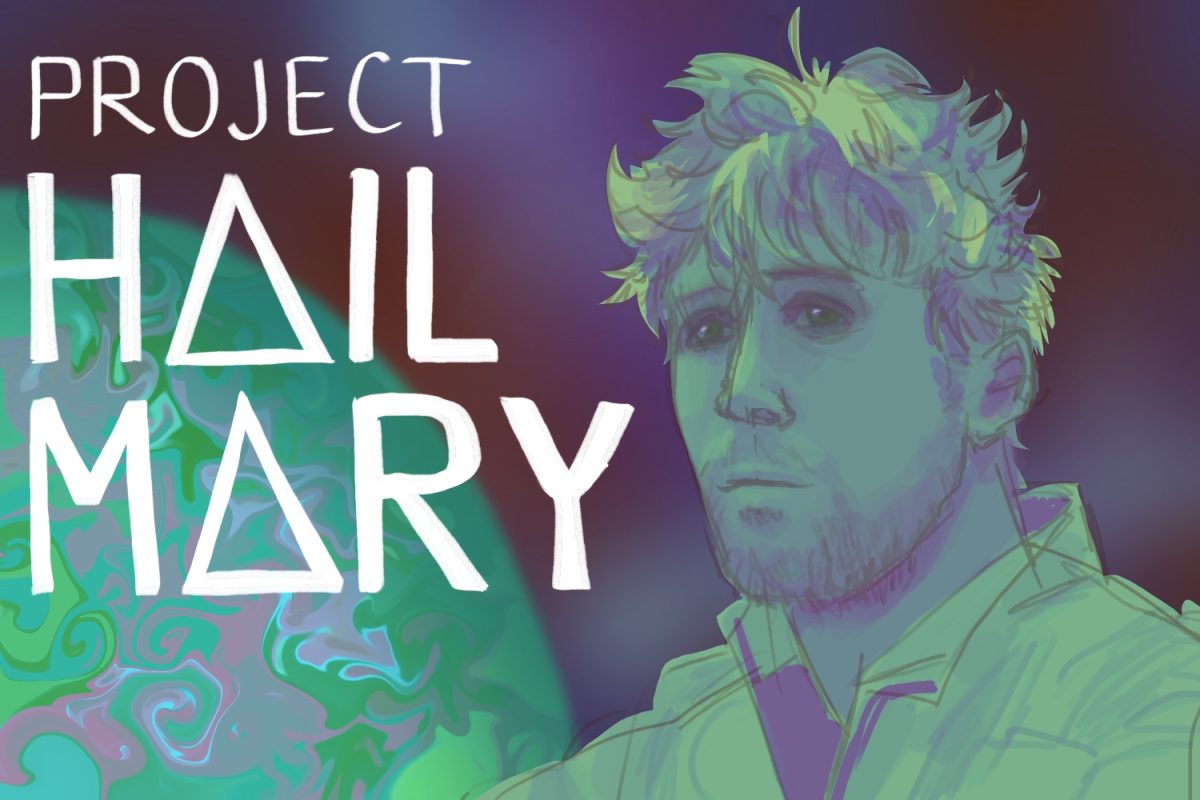 The protagonist of "Project Hail Mary," Ryland Grace, gazes at Earth from afar, wearing his lab coat to identify himself as a scientist. As of early May, the movie has grossed approximately $638 million internationally according to Box Office Mojo, making it one of the most successful sci-fi films of the year. 