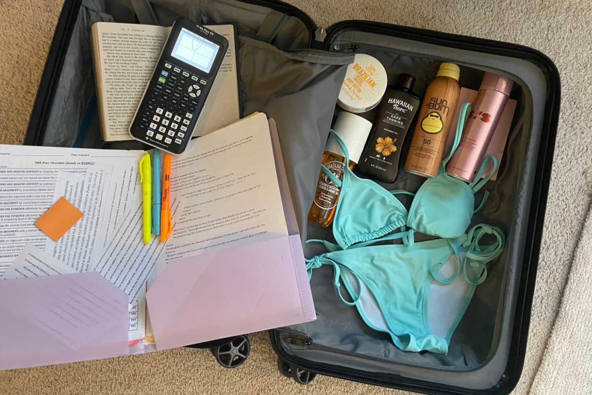 School supplies sit beside packed summer essentials, reflecting how many teens describe summer as a time to relax, reconnect, and step away from academic pressures. “Summer provides teens with the opportunity to slow down, relax, and enjoy unstructured time, which is important for their overall well-being,” said Rendy Lee, the mother of two teenagers. 