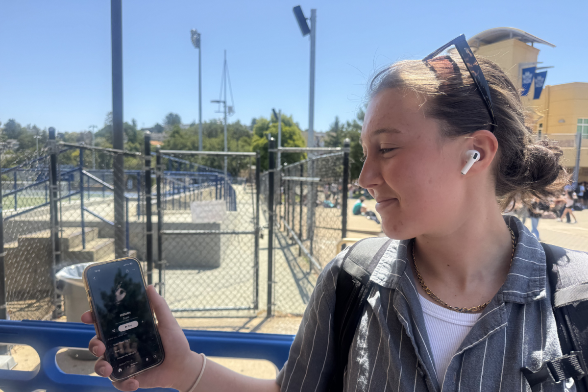 Callie Hernandez, a sophomore at Carlmont High School, listens to Drake's new album, "Iceman," on repeat. "Drake’s album rollouts are usually a multi-step thing, which keeps the excitement going for a lot of his fans before release,” said Vishal Ramamurthy, a junior at Carlmont.